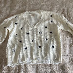 sweater with stars